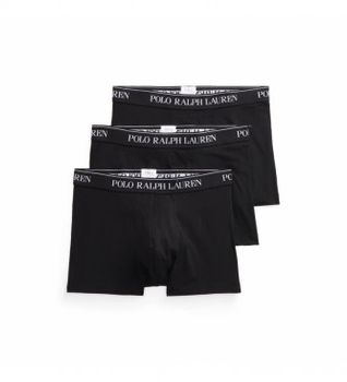 Polo Ralph Lauren para hombre. 714835885002 3 bóxers de algodón elástico negro (XXL), Homewear, Elastano