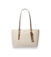 michael kors para mujer 30t5gqnt2b bolso tote monograma beige osfa casual pvc