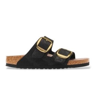 Birkenstock para mujer. 1032881 Sandalias Arizona Big Buckle (Ajuste Estrecho) negro (39), Plano, Ninguno, Casual