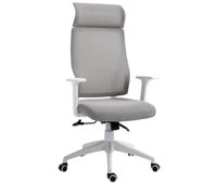 vinsetto silla de oficina silla de escritorio giratoria ajustable en altura y reclinable hasta 120 bloqueo de posicion 64x61x1209-1289 cm gris