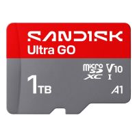 tarjeta microsdxc sandisk ultra go 1 tb uhs-i 190 mbs v10 gris rojo