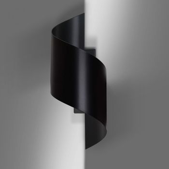 Aplique de pared snape negro
