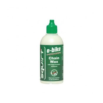 Squirt Lube Cadena E-BIKE 100% Biodegradable para Bicicletas Eléctricas – Cera Acuosa con Aditivos de Alta Resistencia, Ideal para Condiciones Húmedas y Secas, No Atrapa Suciedad, Reduce Ruido y