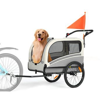 Remolque Para Mascotas Sepnine 10202ns, Max 50kg, Manija 6 Niveles, Para Mascotas - Gris Oscuro