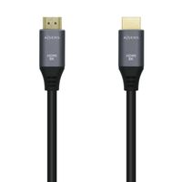 aisens cable hdmi v21 ultra alta velocidad  hec 8k60hz 48gbps am-am 2 m grisnegro