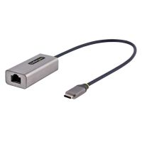 adaptador usb-c a ethernet startech 1xrj45 gigabit 1000 mbps usb 32 gen 1 cable 30cm negro gris