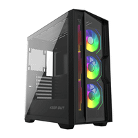 keep out caja m-atx ko xc-500 argb usb3 blackglass