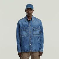 g-star raw cazadora vaquera d26462-d788 mosa overshirt-h127 worn in waterways para hombre
