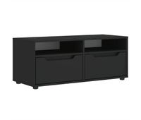 mueble tv - mesa de tv negro 100x40x38 cm madera de ingenieria