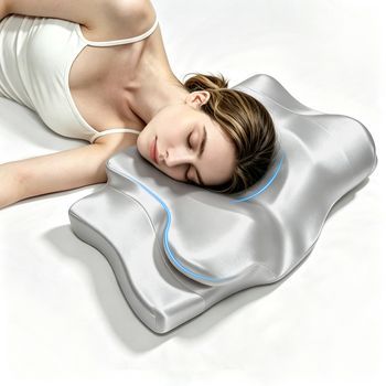 Almohada De Belleza Con Forma De Mariposa De Recuperación Lenta, Sin Compresión, Previene Los Pliegues Nasolabiales, De Espuma Viscoelástica.
