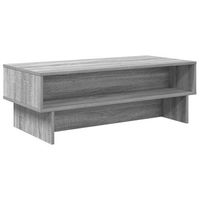 mesa de cafe  mesa de centro gris sonoma 100 x 46 x 35 cm madera de ingenieria