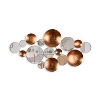 decoracion pared de metal infinity-2 multicolor 116x60x4 cm