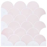 baldosa de escama de pescado 50 uds rosa claro 30 x 30 cm vidaxl