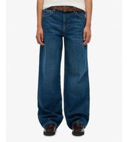 superdry para mujer w7011267a jeans mid rise wide leg jean azul 26 casual algodon denim