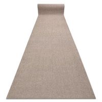 alfombra de pasillo casablanca loom marron lazo suave interior y ex 120x540 cm