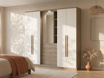 Armario madera color natural claro