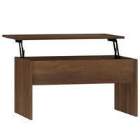 mesa de centro madera de ingenieria marron roble 80x505x415cm vidaxl