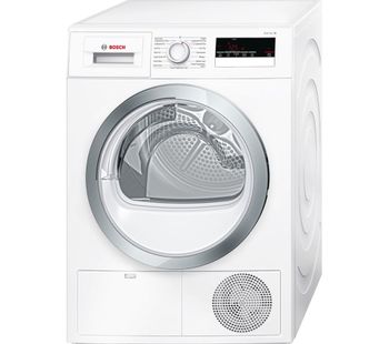 Bosch Tumble Dryer WTN85280GB Condenser  - White, White
