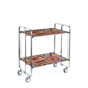 Carrito Auxiliar Plegable Bauhaus Cromado Con Ruedas – 2 Niveles Y 4 Posiciones,,29