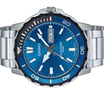 ​reloj deportivo buceo hombre Casio Duro Marine Monster Sports MTD-125D-2A1 45.6mm 100m WR correa de acero