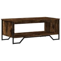 mesa de centromesa auxiliarmesita de centro madera de ingenieria roble ahumado 100x51x40 cm