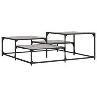 mesa de centro madera de ingenieria gris sonoma 107x107x40 cm vidaxl