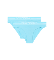 emporio armani para mujer ew000403af19023 set de 2 braguitas day azul xl homewear algodon turquesa