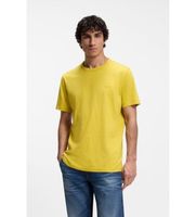 boss para hombre 50508243 camiseta punto logo amarillo m casual algodon manga corta