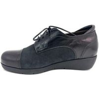 plaju zapatos mujer blucher piel-serraje negro para mujer
