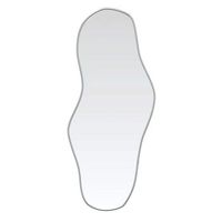 espejo de pared plateado 80x35 cm vidaxl