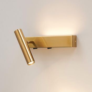 Aplique acero, aluminio y silicona  18,5 cm