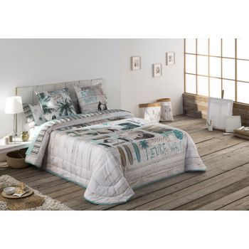 Colcha Bouti Modelo Surfing Jvr 180x270 Para Cama 90 Cm.
