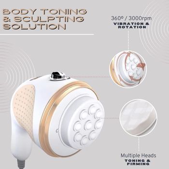 Vibratone Pro By Velform - Tecnología De Vibración Modulante, Reafirma Y Tonifica La Piel + 4 Accesorios Vibratone Pro By Velform - Tecnología De