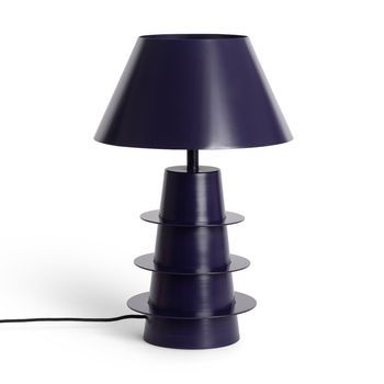 Lámpara De Mesa Metal Kadrina Violeta