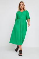 limited collection vestido midaxi verde textura mujer curvy y tallas grandes limited collection