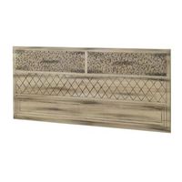 cabecero de madera de alamo natural 145x60 cm