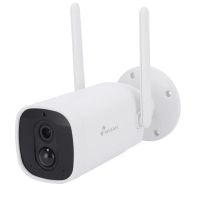 nivian camara de vigilancia wifi fullhd con bateria de larga duracion 10400mah blanca