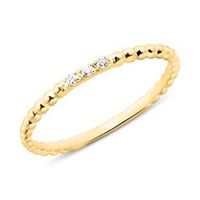 anillo de oro de 14 quilates para damas con diamantes