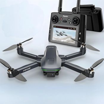 Toysky S197 GPS 5G WiFi FPV con controlador de pantalla LCD HD Doble cámara con gimbal servo Posicionamiento de flujo óp