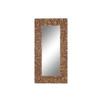 espejo mango cristal 91x4x183 marron