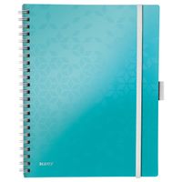leitz 4644 wow book cuaderno a4 rayado 80 gramos 80 hojas turquesa metalizado