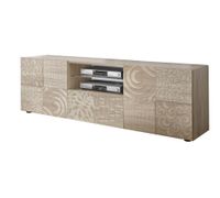 mueble tv en melamina roble