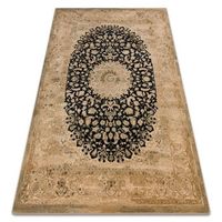 alfombra de lana superior piemonte color roseton beige  azul oscuro 235x350 cm