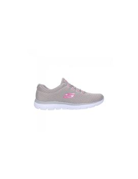 Zapatillas Skechers Summits-Quick Lapse Mujer Gray Mesh/ Hot Pink Trim