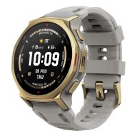 amazfit t-rex 3 pro gps nfc 44mm amoled oro correa gris m resistente agua 10atm spo2
