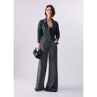 liu jo pantalones pantalon flare con cinturon para mujer