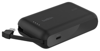 powerbank belkin bpb021hqbk boostcharge 10000 mah con cable integrado charge usb-c 20w negro
