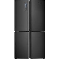 hisense rq689n4bf1 fridge freezer - black stainless steel stainless steel