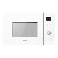 microondas edesa emw2020igwh 20 litros 800w con grill 1000w y display led
