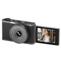dc203 camara digital de nivel cintura de 12 mp 4k foto video zoom 28x autoenfoque doble pantalla camara para vlogging fo